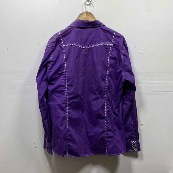 Ace of Diamond Button Down Shirt Large - Picture 6 of 6